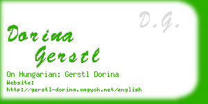 dorina gerstl business card